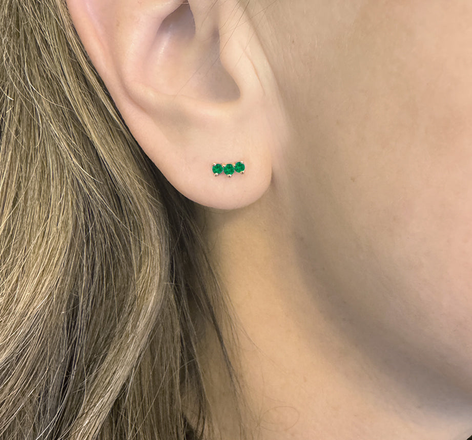 Sway Gemstone Studs
