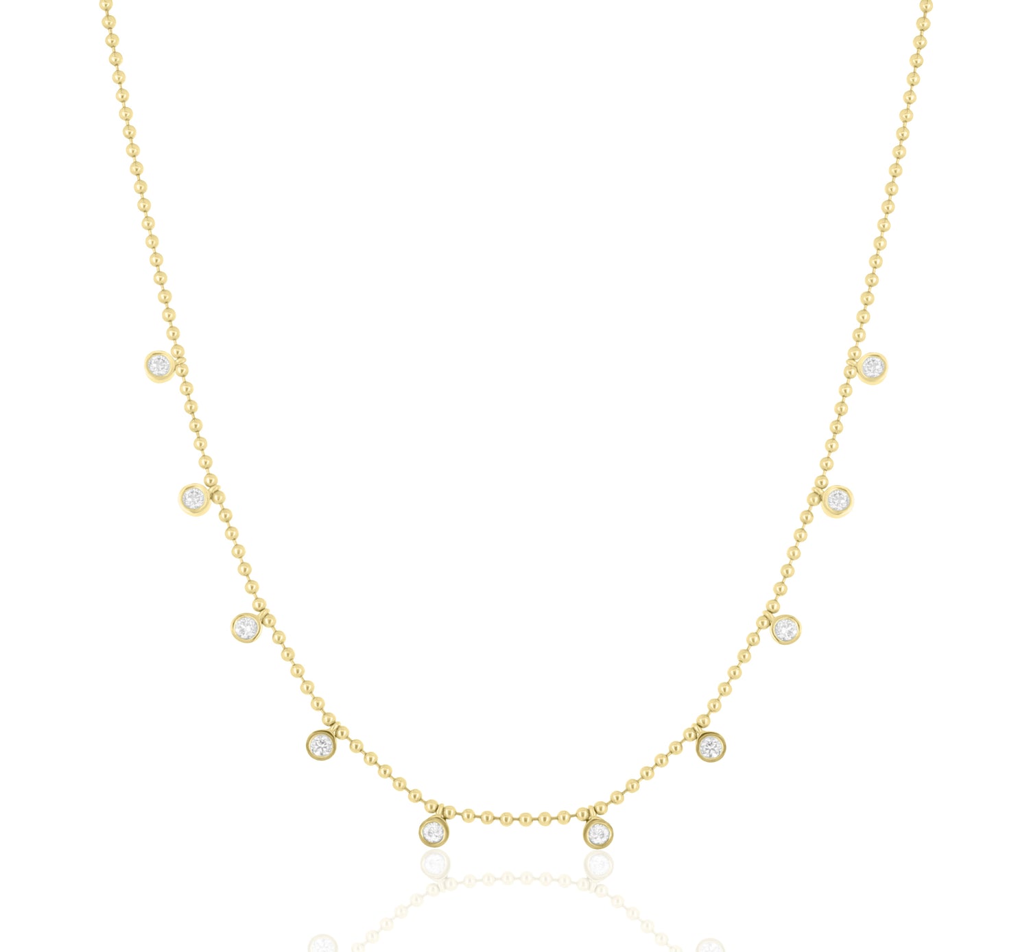 Dancing Diamond Station Necklace