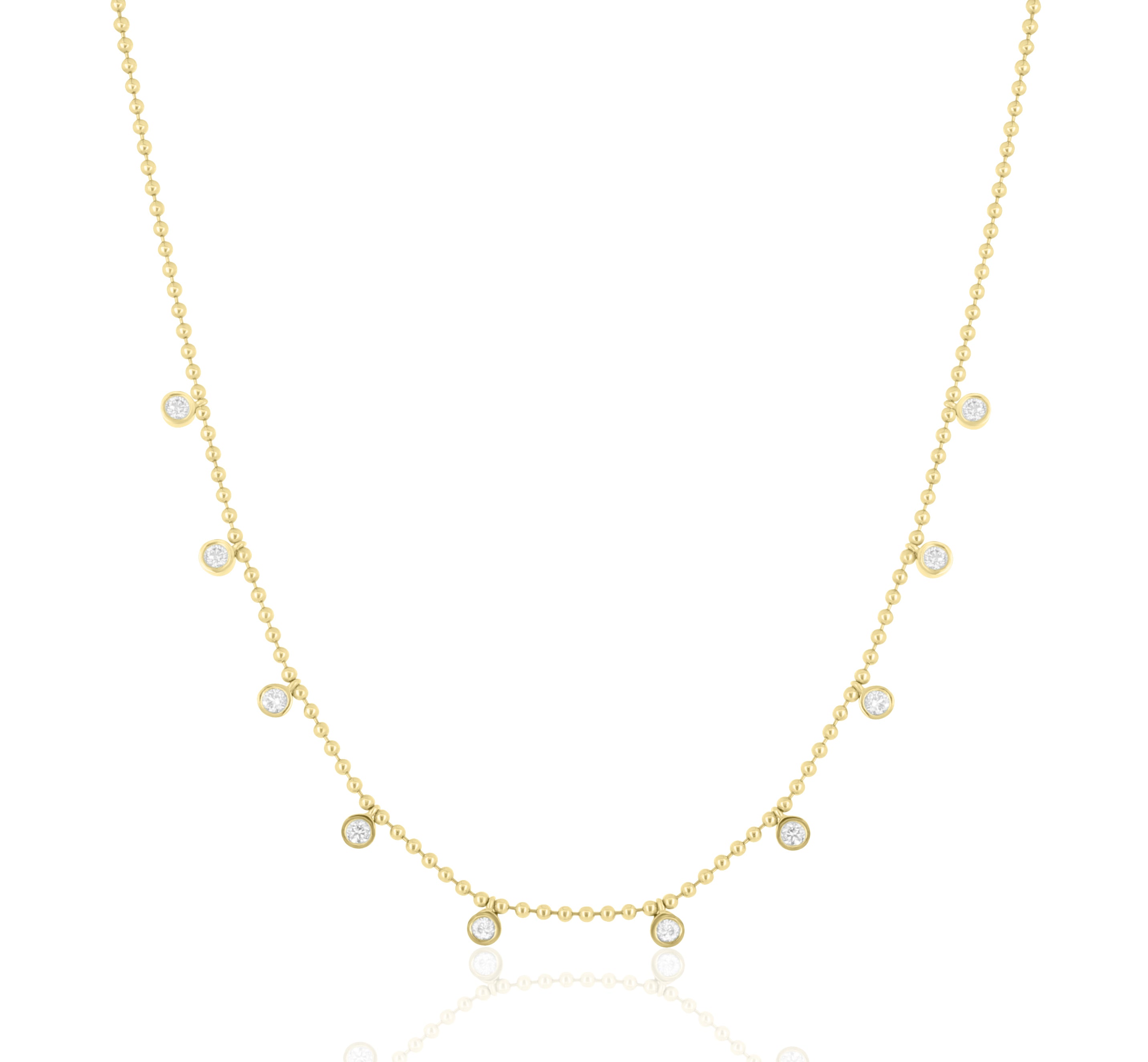Dancing Diamond Station Necklace