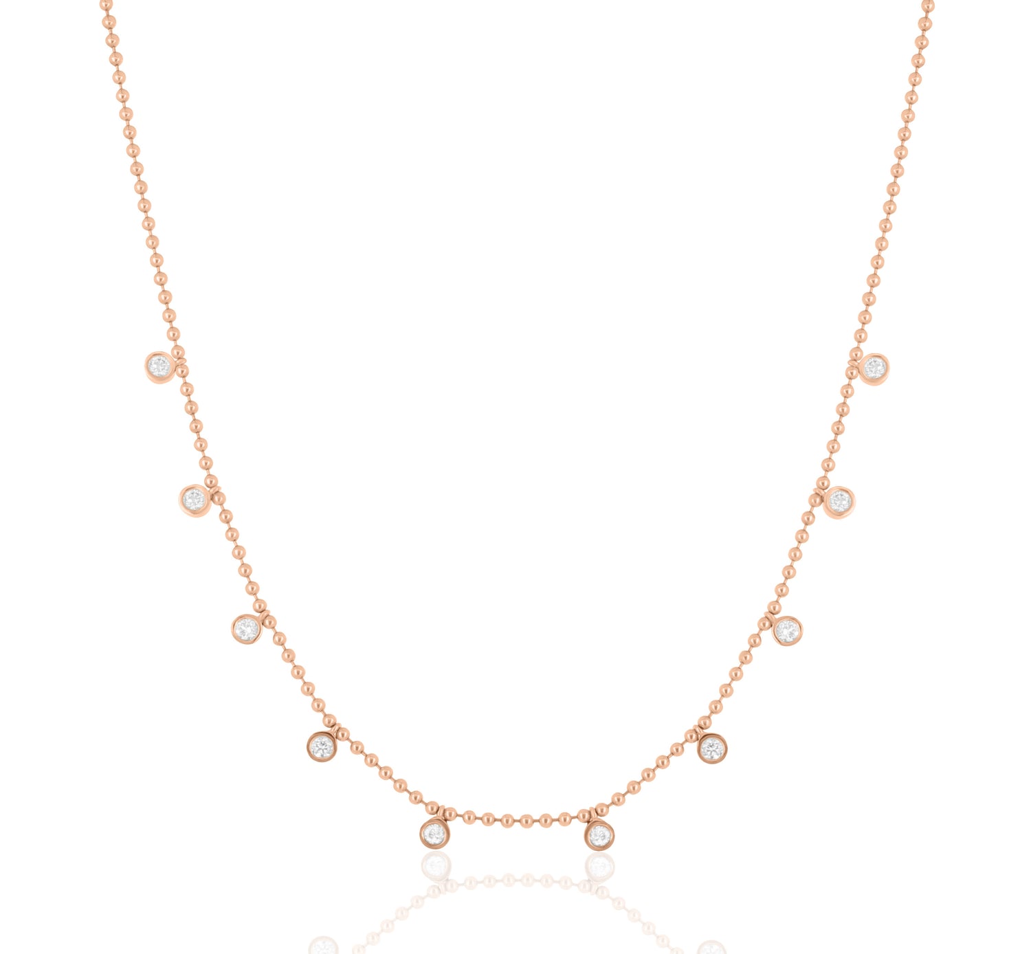 Dancing Diamond Station Necklace
