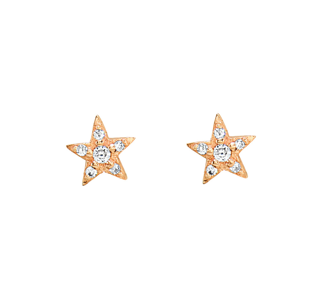 Tiny Stars Stud Earrings