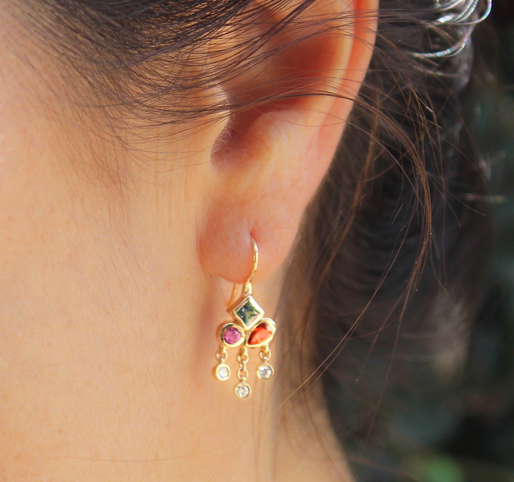Mosaic Dangle Earrings