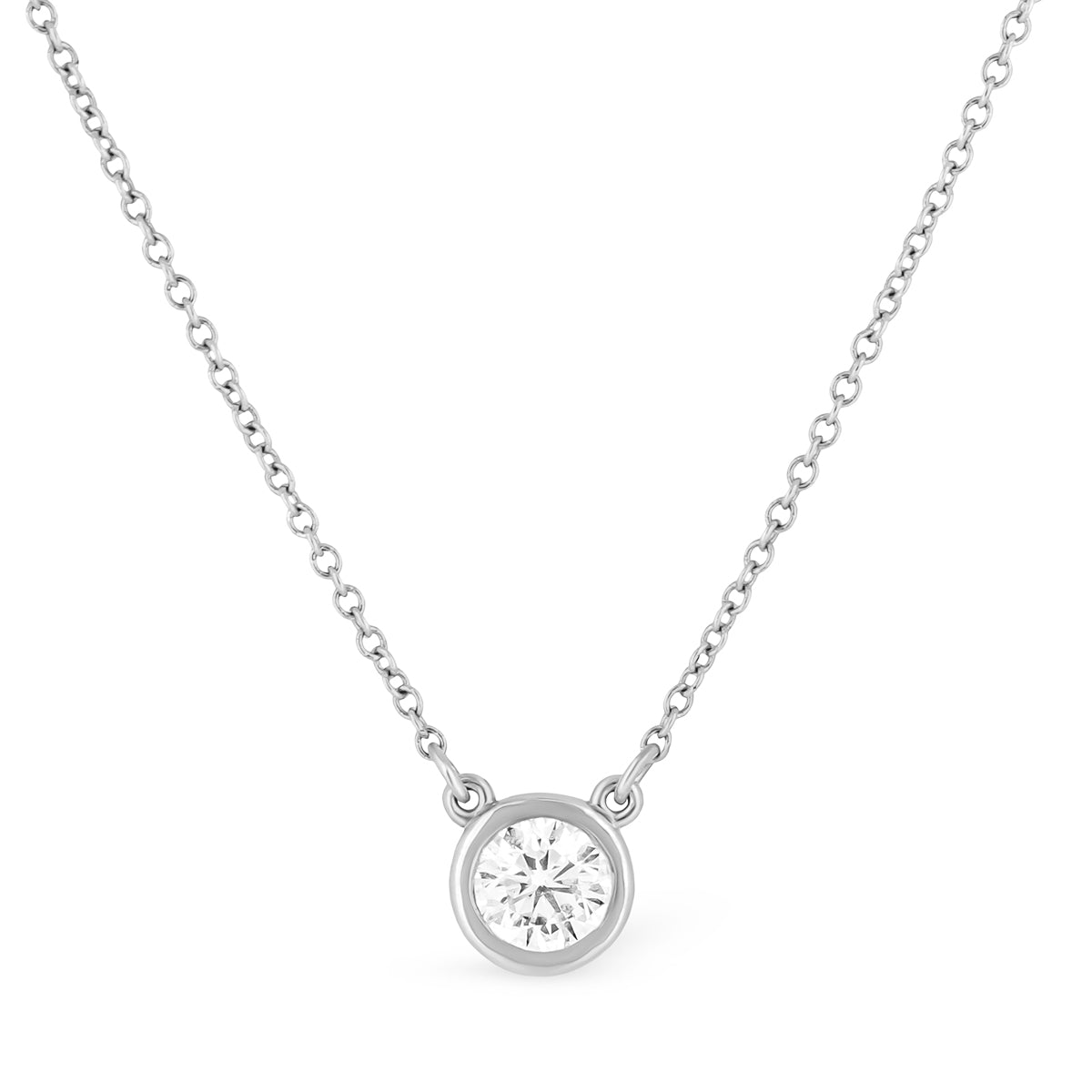 Solitaire Floating Diamond Necklace