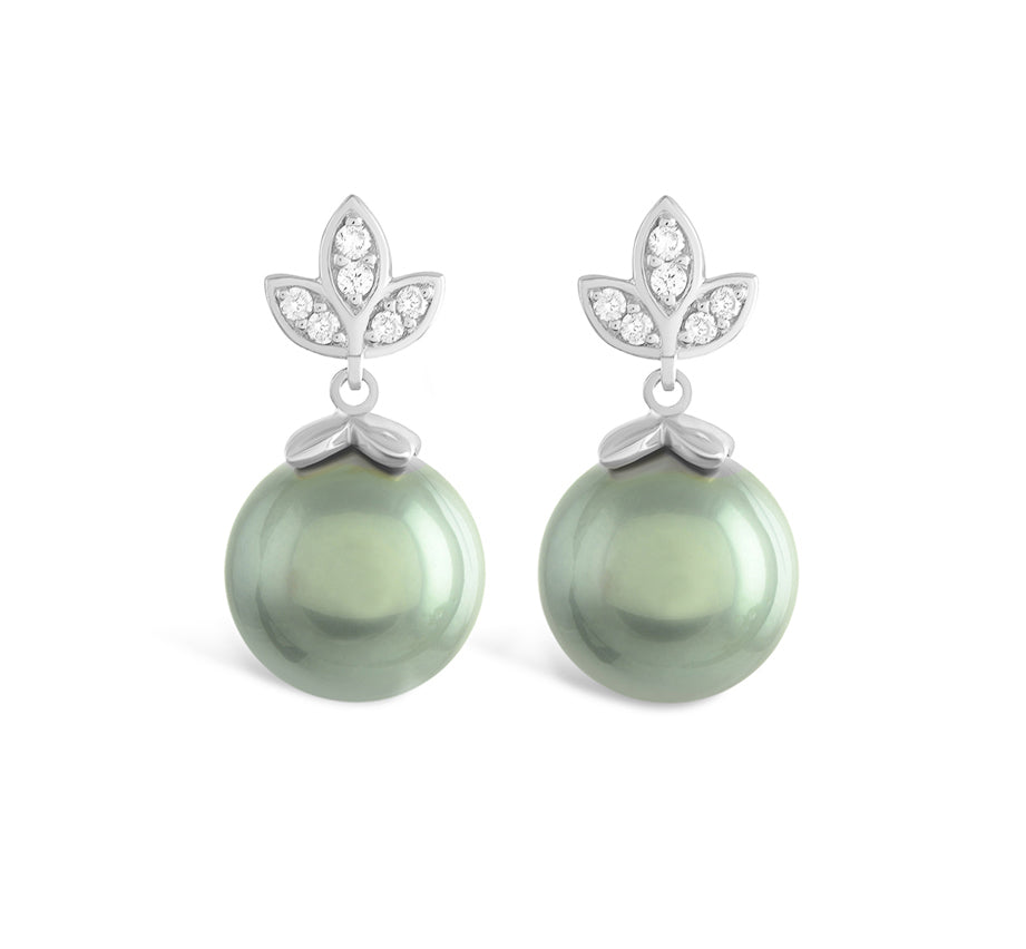 Eden (Tahitian Grey Pearl) Earrings