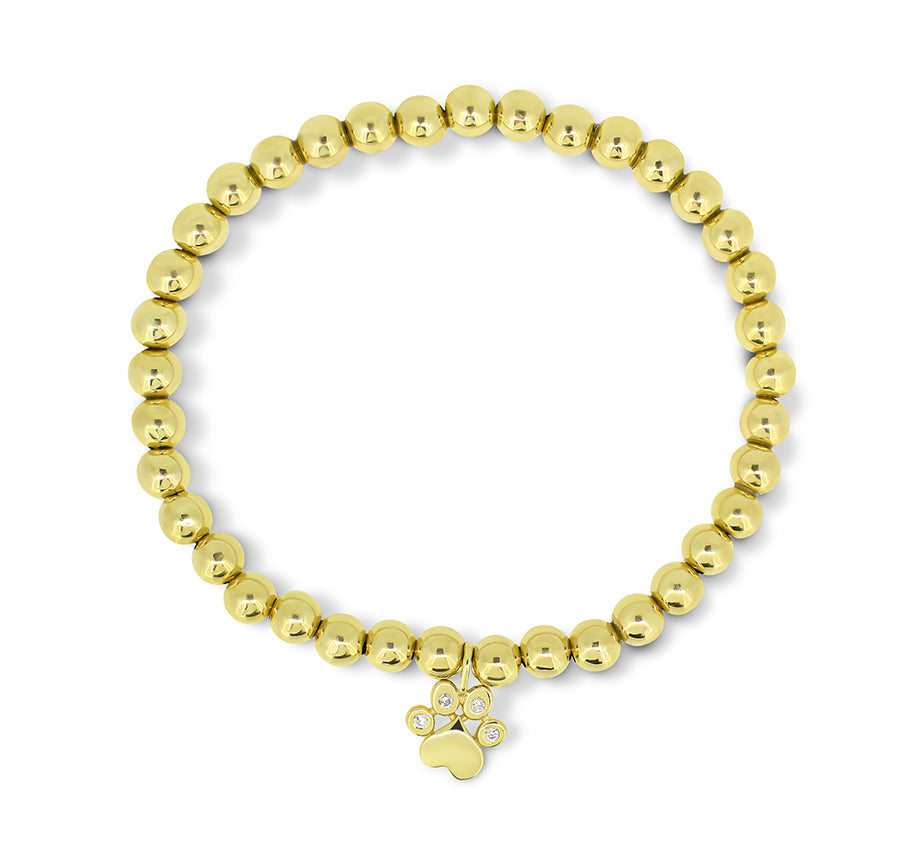 PawHeart Bead Bracelet