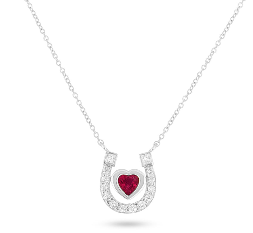 Horseshoe Heart Pendant