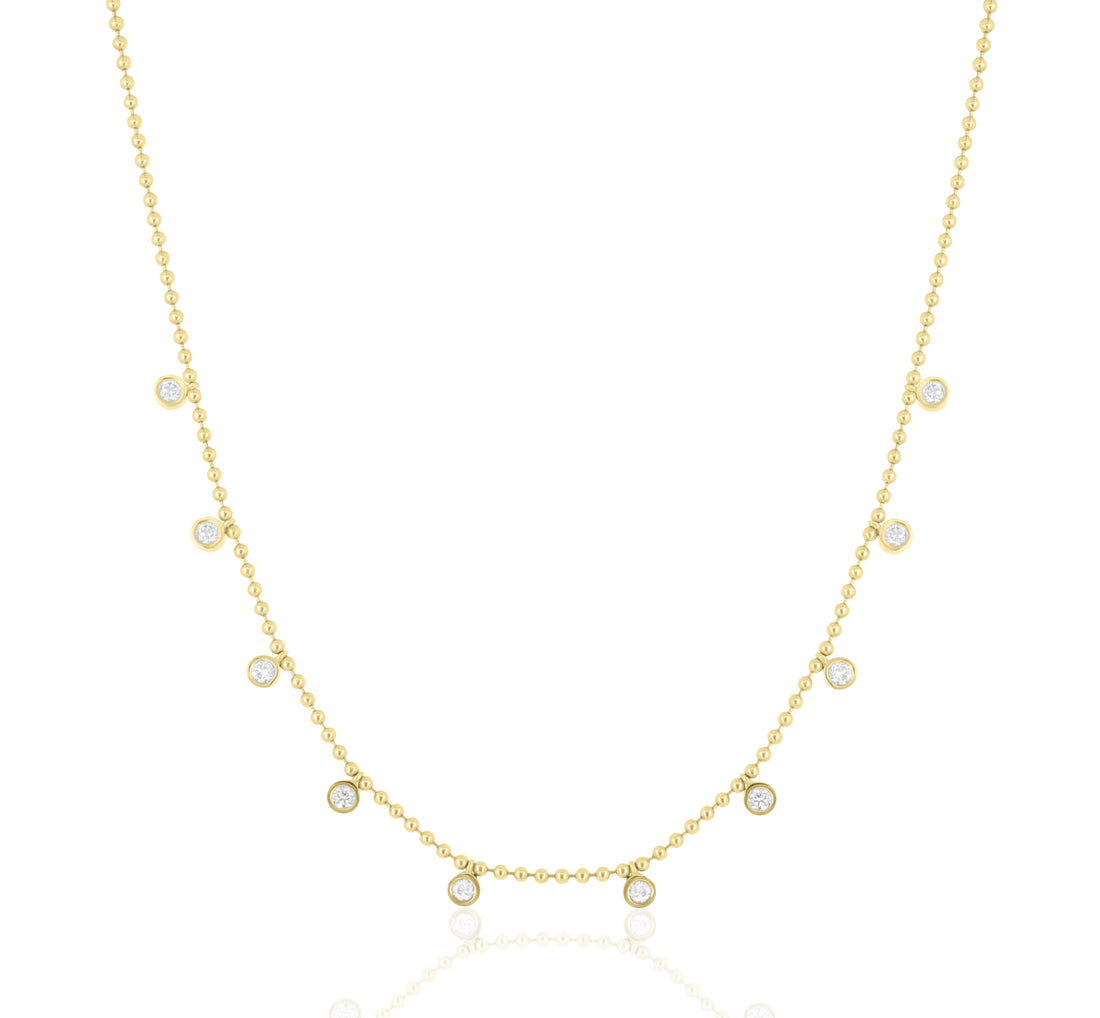 Dancing Diamond Station Necklace