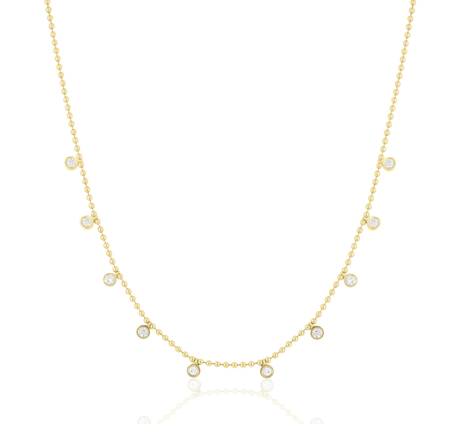 Dancing Diamond Station Necklace