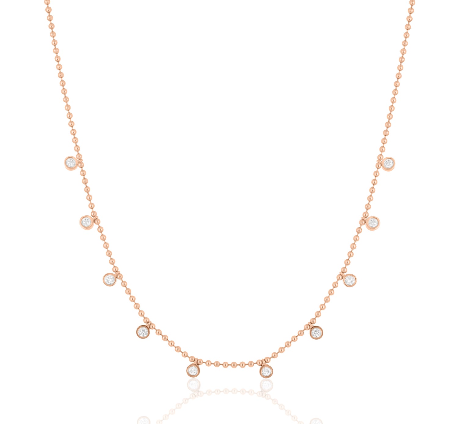 Dancing Diamond Station Necklace