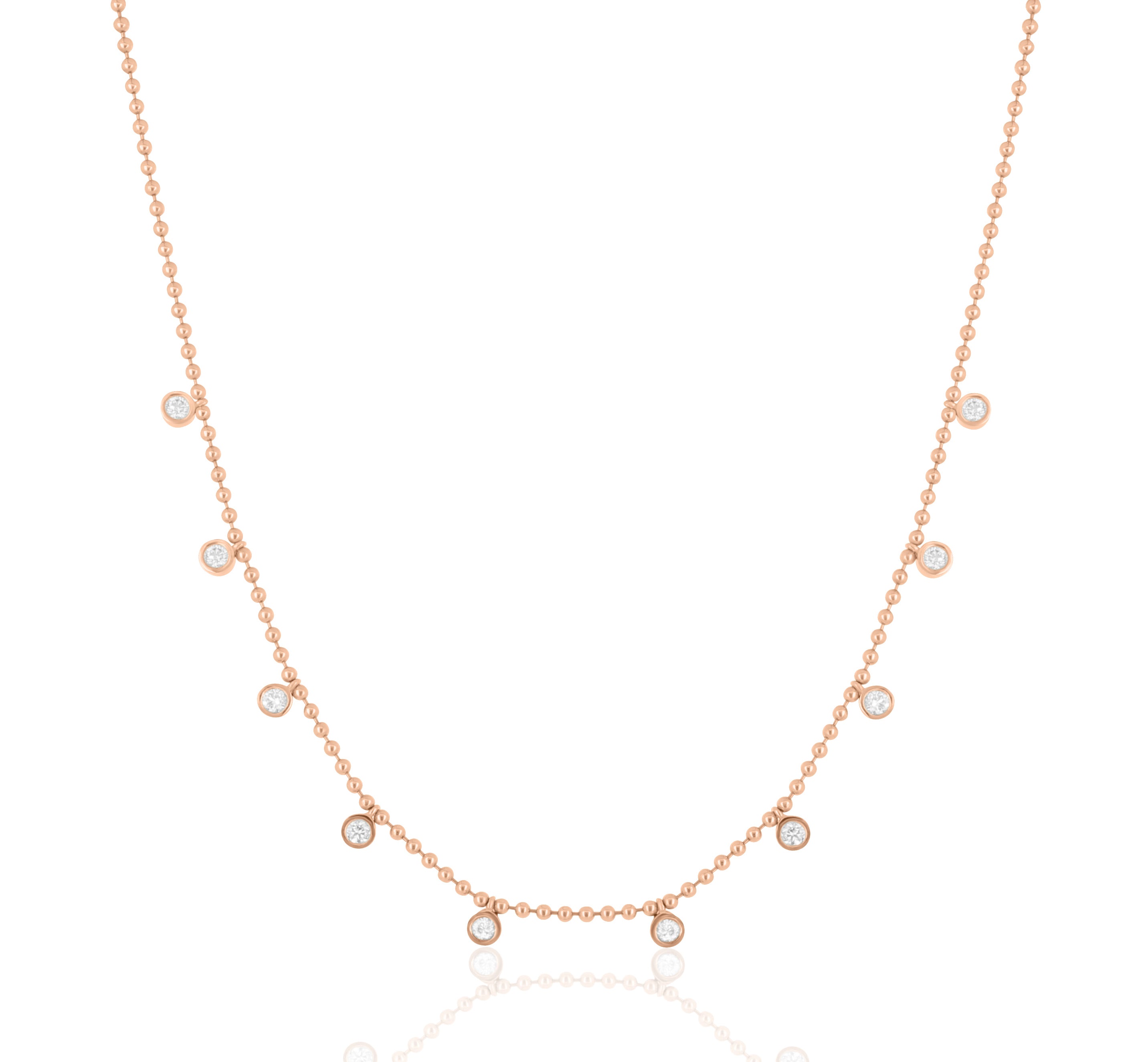 Dancing Diamond Station Necklace