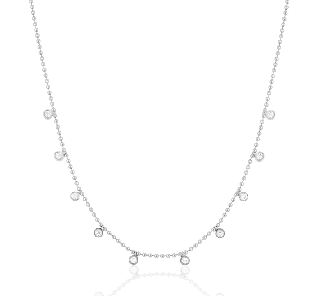 Dancing Diamond Station Necklace