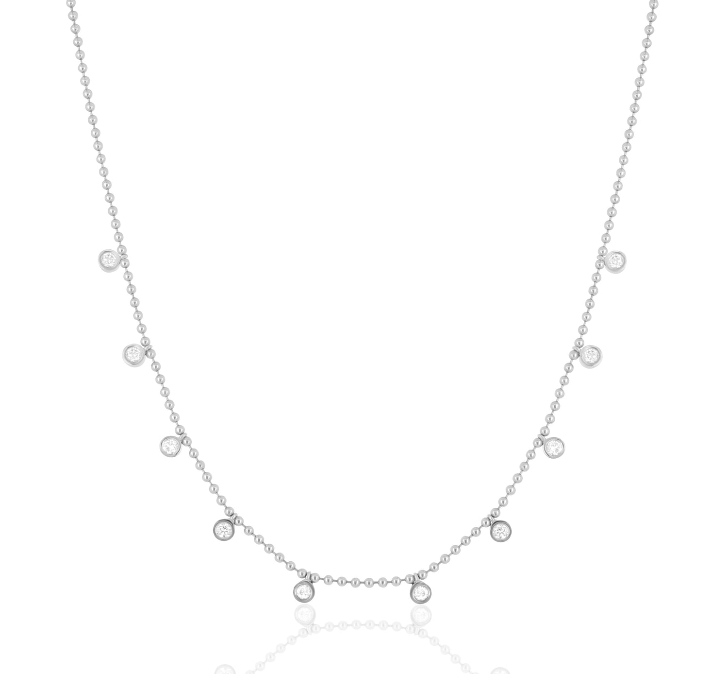 Dancing Diamond Station Necklace