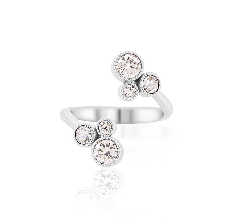 Double Circle of Love Diamond Ring