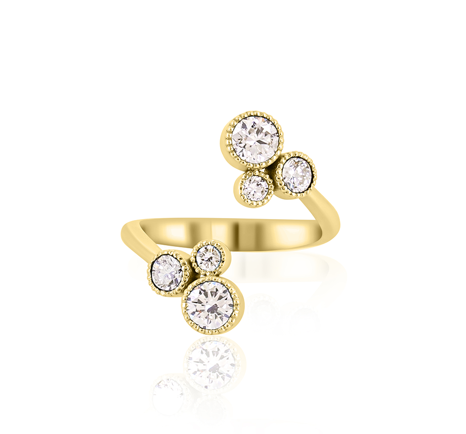 Double Circle of Love Diamond Ring