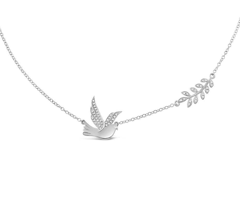 Diamond Seeking Peace Necklace