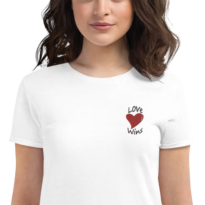 Embroidered Love Wins Tee (More Colors)