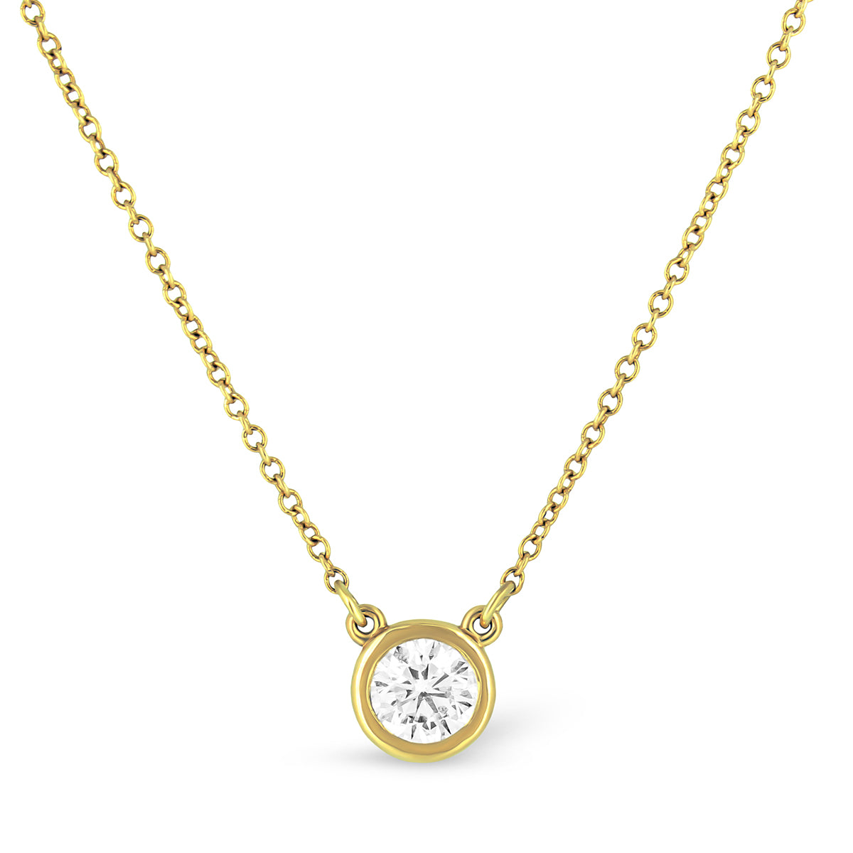 Solitaire Floating Diamond Necklace