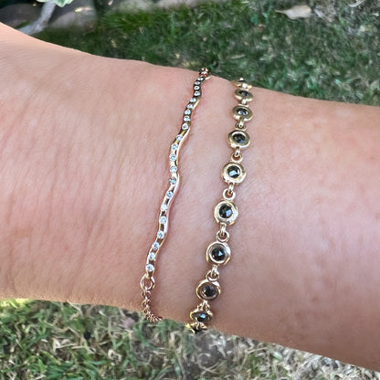 Demi Wave Diamond Bar Bracelet