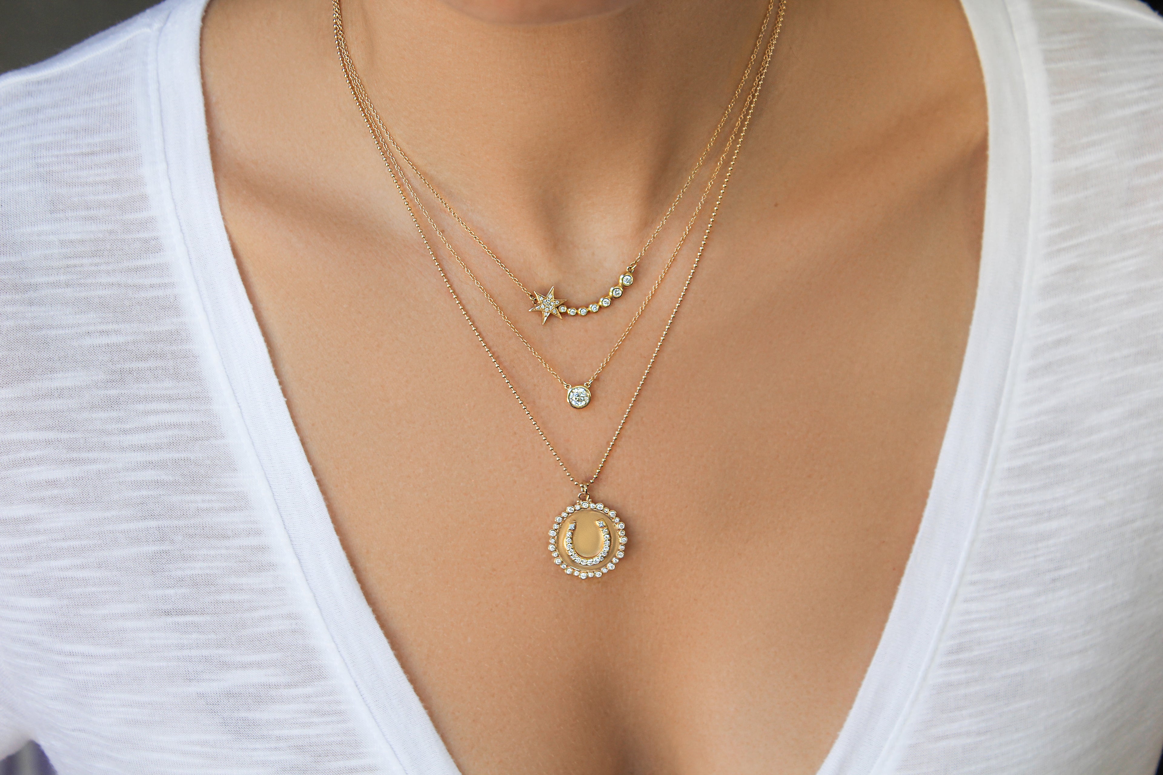 Solitaire Floating Diamond Necklace