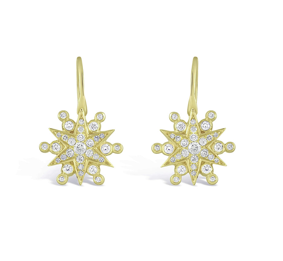 StarBurst Diamond Earrings