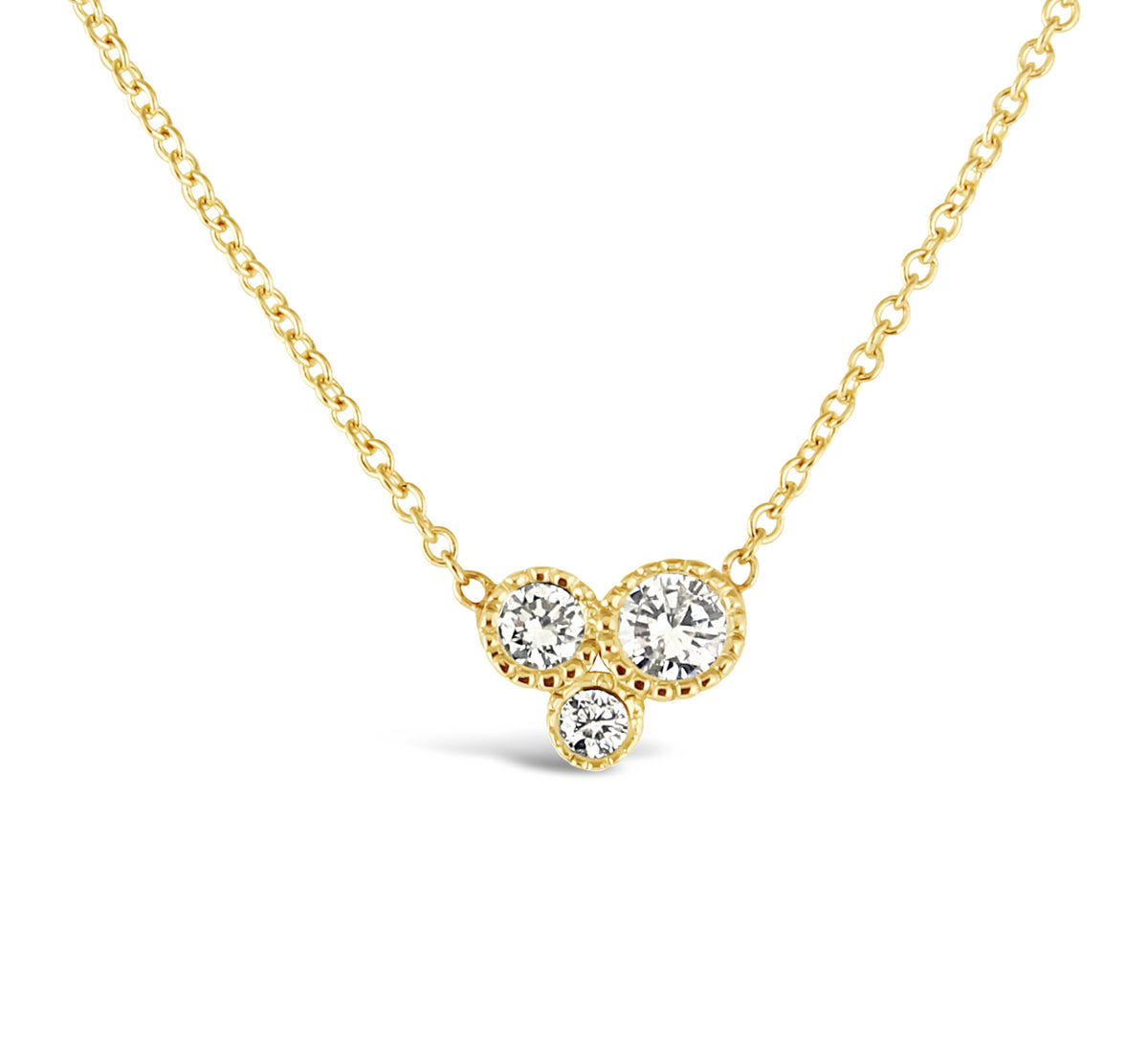 Circles of Love Necklace diamond solitaire necklace